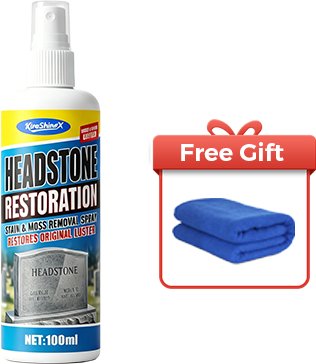 Headstone cleaning spray bottle
