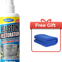 Headstone cleaning spray bottle