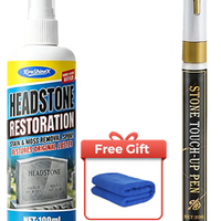 Headstone cleaning spray with marker pen bundle