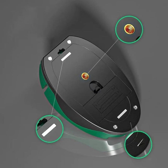 Pocket self-leveling laser level underside showing magnetic base