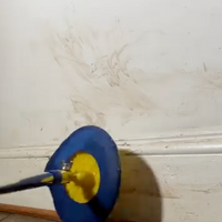 Wall before cleaning
