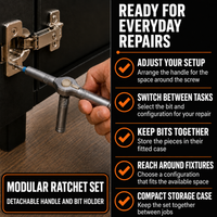 Modular Ratchet Screwdriver Set