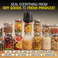 Cordless Mason Jar Vacuum Sealer pantry and produce storage