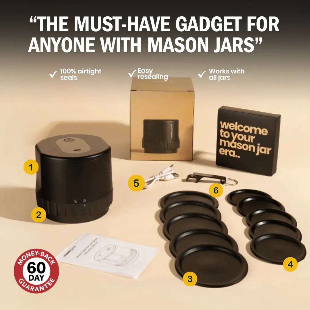 Cordless Mason Jar Vacuum Sealer Kit hero
