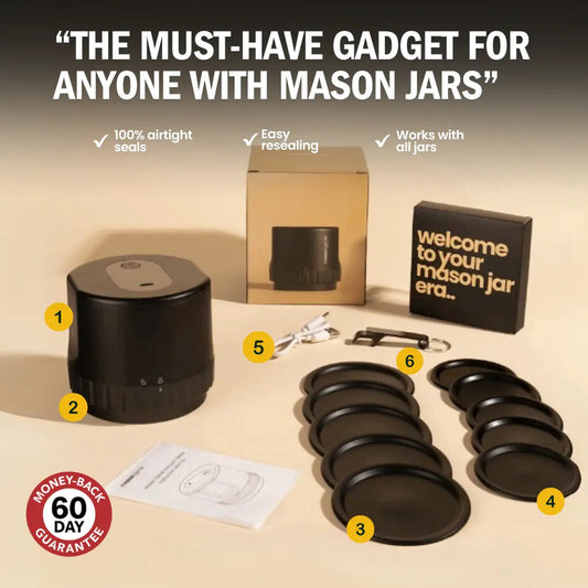 Cordless Mason Jar Vacuum Sealer Kit hero