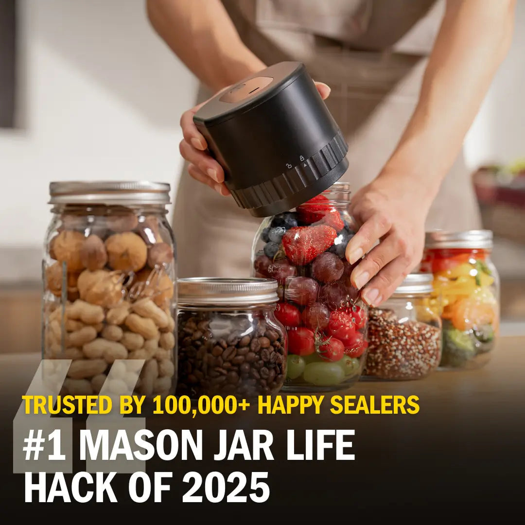 Cordless Mason Jar Vacuum Sealer lifestyle image