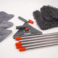 Cleaning kit components laid out