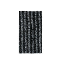 Black exfoliating back towel folded flat