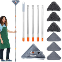 Extendable cleaning wand with reusable pads
