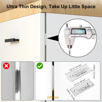Ultra-thin cabinet magnetic catch thinness detail