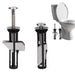 Top-Tightening Toilet Seat Fasteners — 2 Pieces