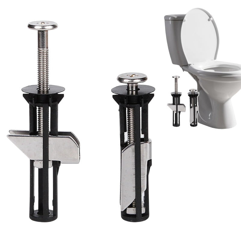 Top-Tightening Toilet Seat Fasteners — 2 Pieces