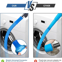Dryer vent hose elastic connector comparison image
