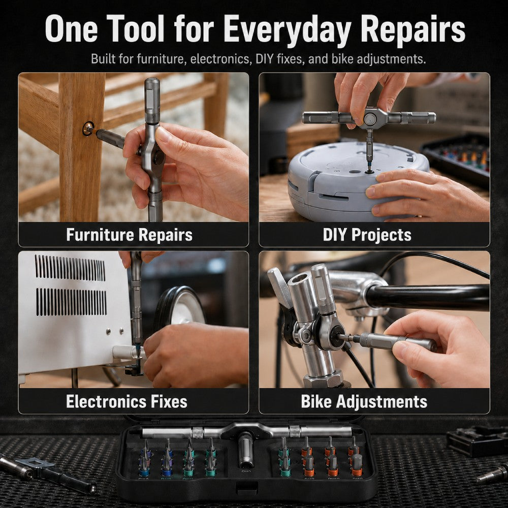Modular Ratchet Screwdriver Set