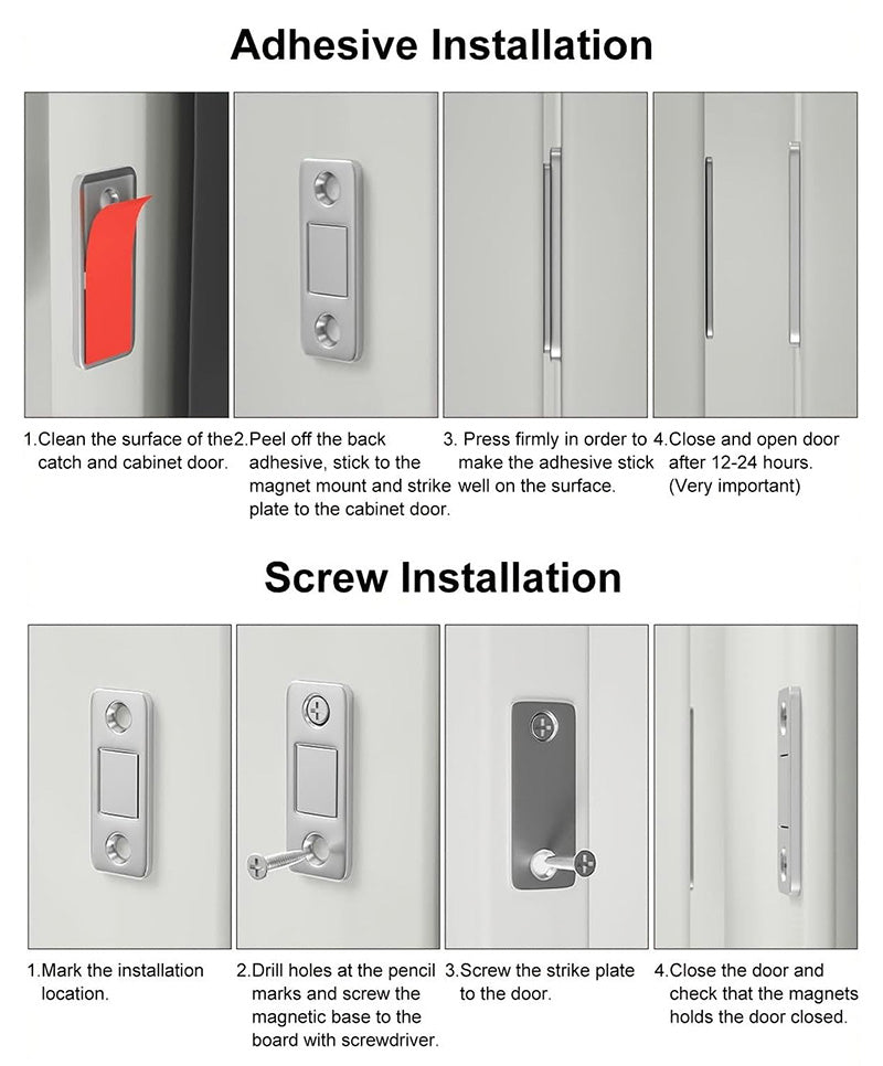 Cabinet magnetic catch installation guide