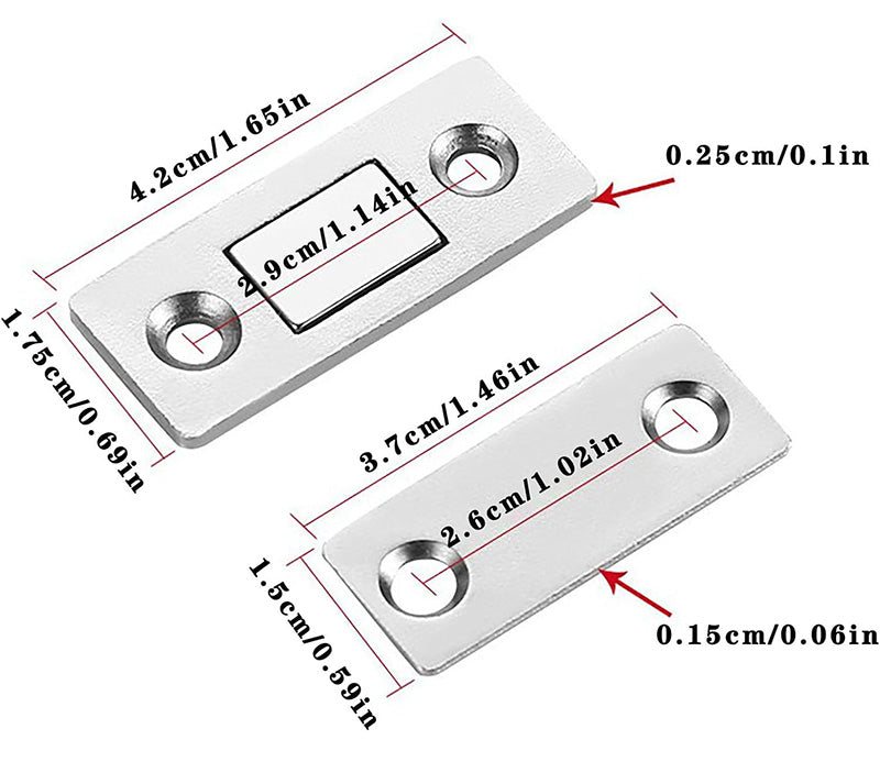 Cabinet magnetic catch dimensions