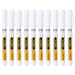 White-Ink Deep-Hole Markers — 10 Pieces